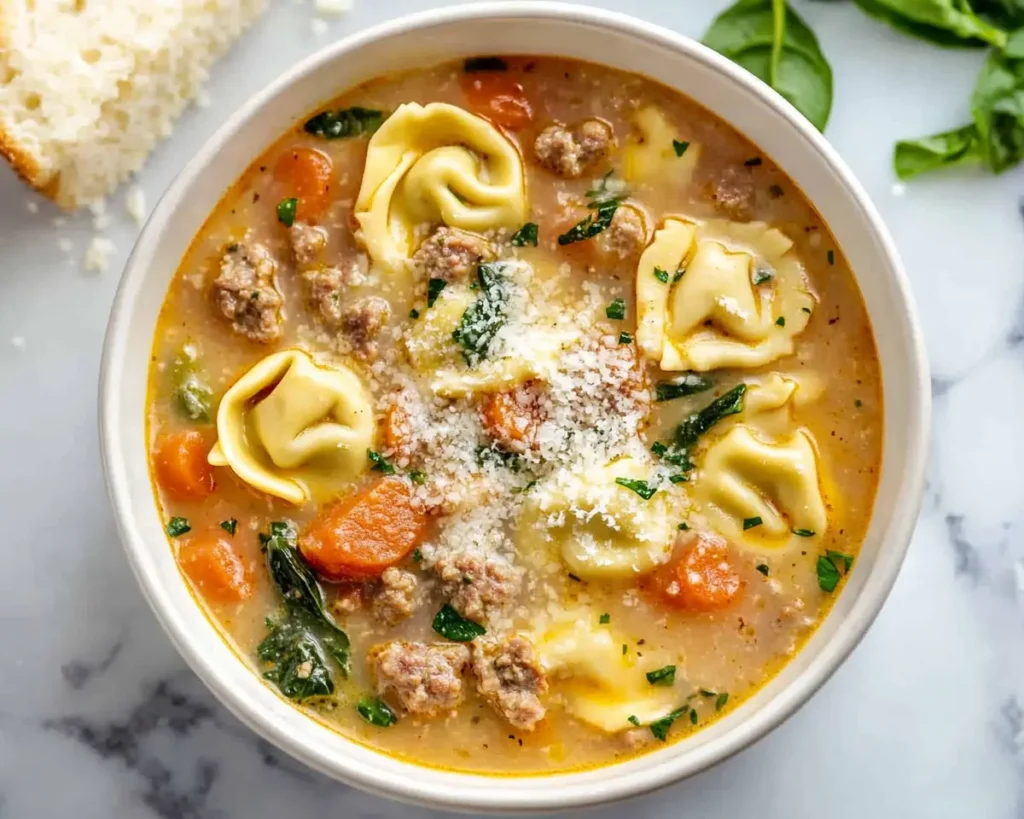 Easy Italian Sausage Tortellini Soup