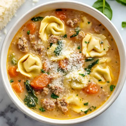 Easy Italian Sausage Tortellini Soup