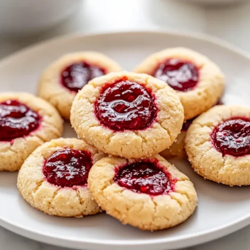 Easy Raspberry Thumbprint Cookies