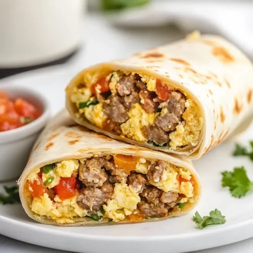 Easy Sausage Breakfast Burritos Recipe