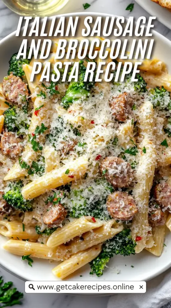 Italian Sausage and Broccolini Pasta recipes