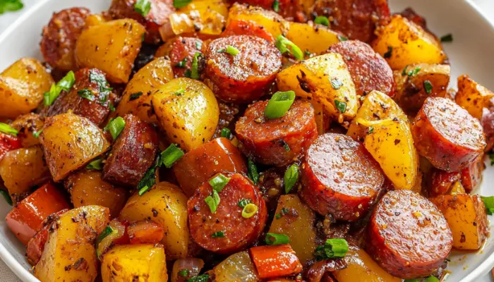 One Pan Kielbasa and Potatoes Recipe