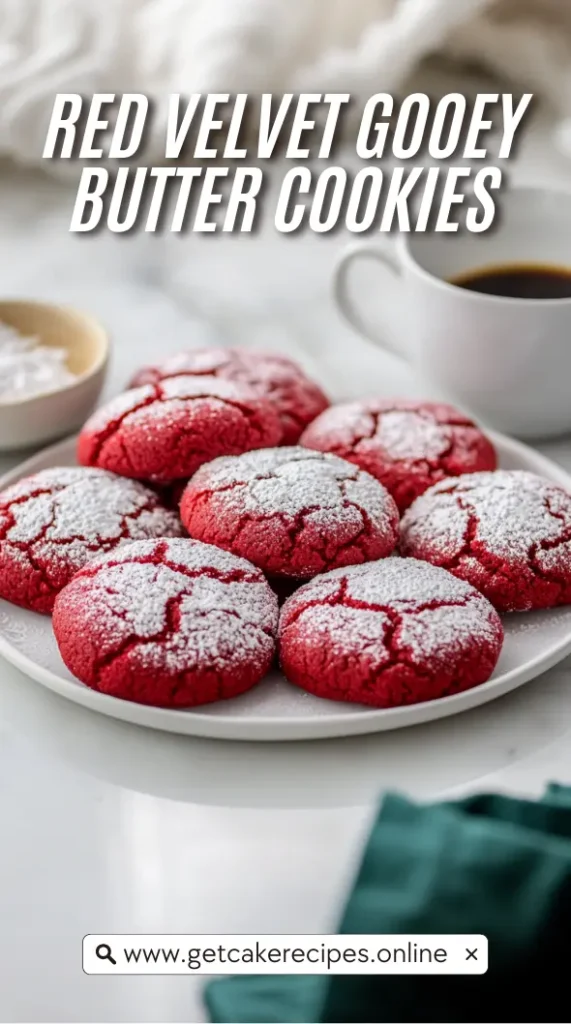 Red Velvet Gooey Butter Cookies