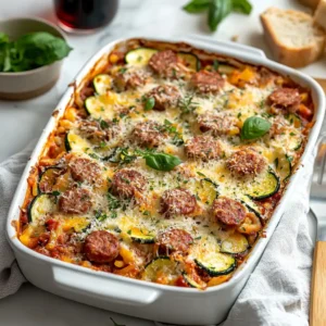 The Best Sausage And Zucchini Casserole Recipe