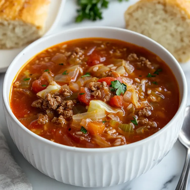 Easy Cabbage Roll Soup Recipe