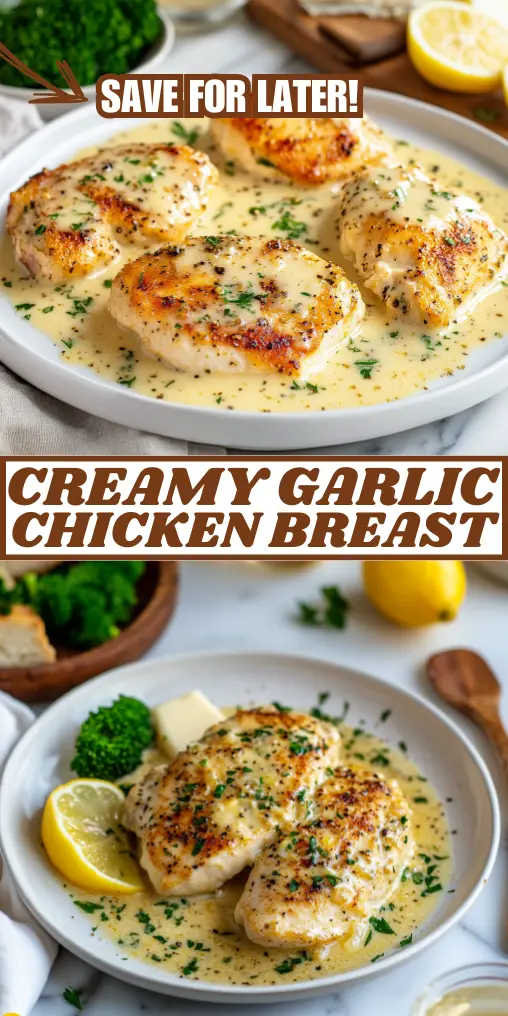 The Best Creamy Garlic Chicken Breast Recipe