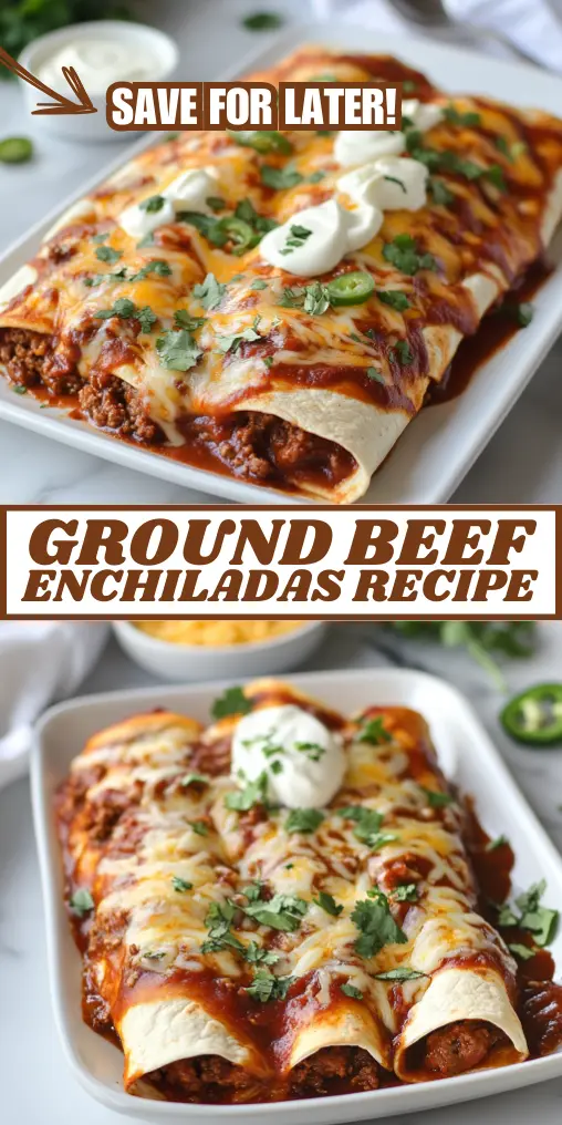 Easy Ground Beef Enchiladas Recipe