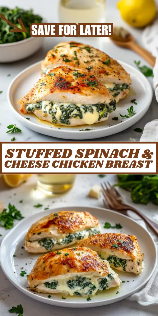 Stuffed Spinach and Cheese Chicken Breast Recipe