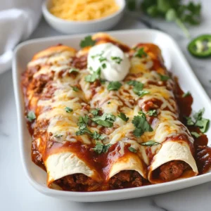 Easy Ground Beef Enchiladas Recipe
