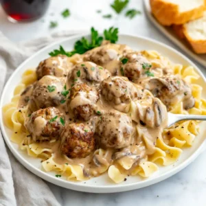 Quick Meatball Stroganoff Recipe