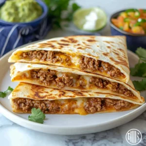 The Best Ground Beef Quesadillas Recipe