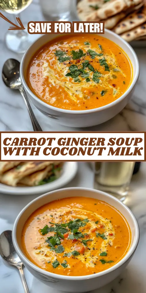 Carrot Ginger Soup With Coconut Milk