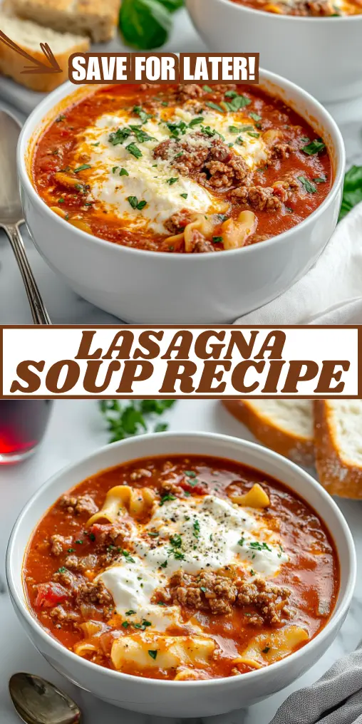Easy Lasagna Soup Recipe